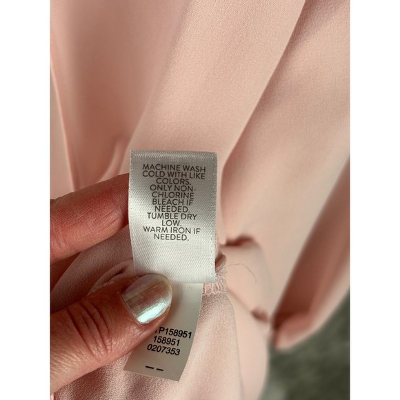 J Jill WearEver Blouse Womens Small Blush Minimalist Capsule Office Top - Picture 6 of 8